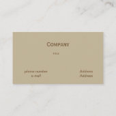 Macramé look - beige Visitekaartje (Achterkant)