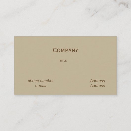 Macramé look - beige Visitekaartje (Achterkant)