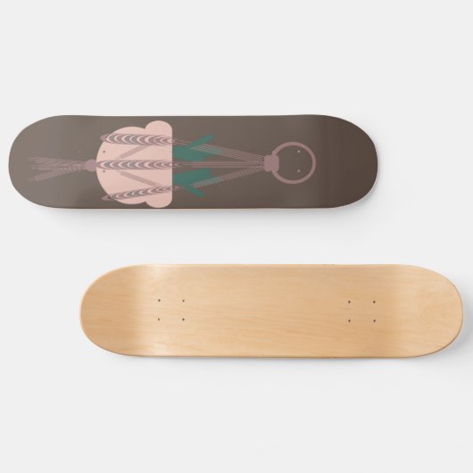 Macrame Plant Hanger Planter Pots Cactus Persoonlijk Skateboard (Horizontaal)