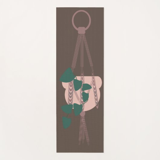 Macrame Plant Hanger Planter Pots Greenery Yogamat (Voorkant)