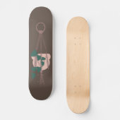 Macrame Planthanger Planter Potten Illustratie Persoonlijk Skateboard (Voorkant)