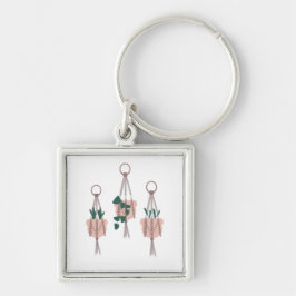 Macrame Planthanger Planter Potten Illustratie Sleutelhanger