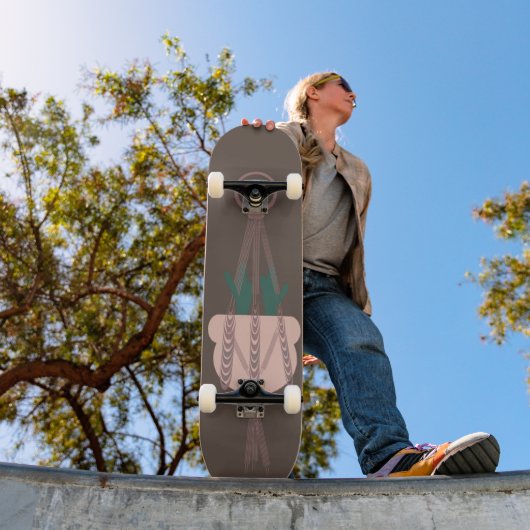Macrame Planthanger Potten Cactus Persoonlijk Skateboard (Buiten 1)