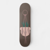 Macrame Planthanger Potten Cactus Persoonlijk Skateboard (Voorkant)