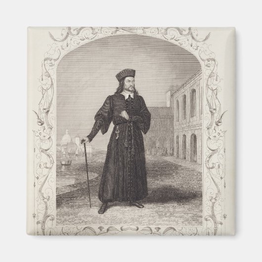 Macready as Shylock, Act I Scene 3, in 'The Mer' Magneet (Voorkant)