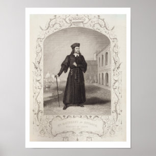 Macready as Shylock, Act I Scene 3, in 'The Mer' Poster