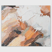 Macro. Abstract art. Expressive embossed pasty oil Cadeaupapier (Vlak)