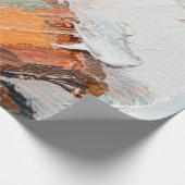 Macro. Abstract art. Expressive embossed pasty oil Cadeaupapier (Hoek)