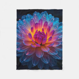 Macro Aurora Bloom Fleece Deken