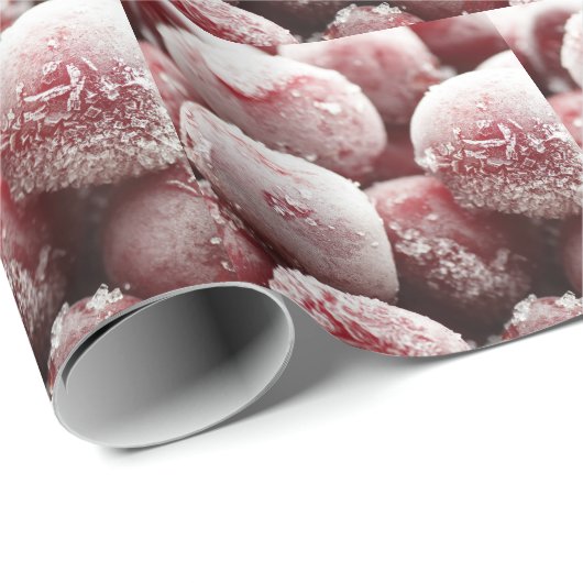 Macro bevroren bessen, close-up textuur. cadeaupapier (Rol Hoek)