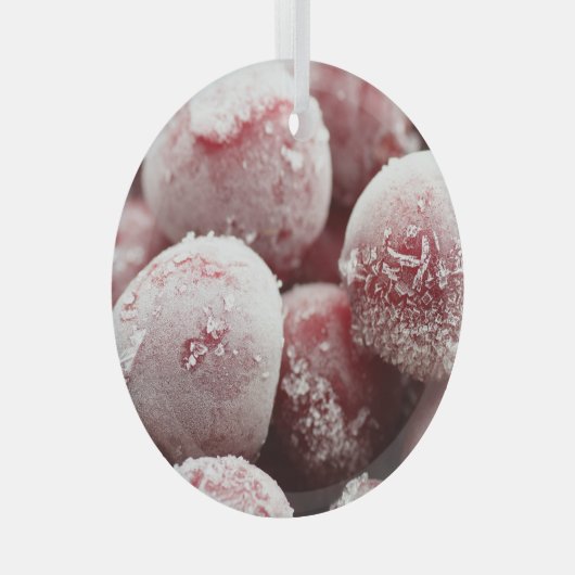 Macro bevroren bessen, close-up textuur. glas ornament (Voorkant Rechts)