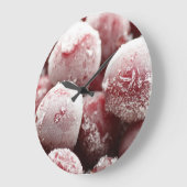 Macro bevroren bessen, close-up textuur. grote klok (Hoek)