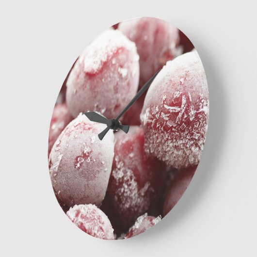 Macro bevroren bessen, close-up textuur. grote klok (Hoek)