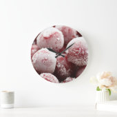 Macro bevroren bessen, close-up textuur. grote klok (Huis)