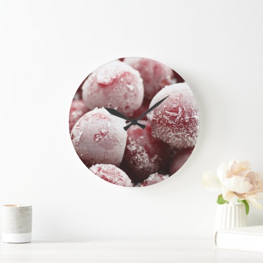 Macro bevroren bessen, close-up textuur. grote klok (Huis)