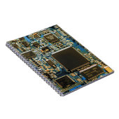 Macro Blau Circuitbord | PCB Foto Notitieboek (Rechterzijde)