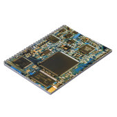 Macro Blau Circuitbord | PCB Foto Notitieboek (Linkerzijde)
