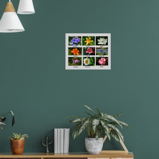 Macro bloemen poster (Woonkamer 1)