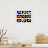 Macro bloemen poster (Keuken)