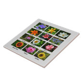 Macro bloemen poster tegeltje (Zijkant)