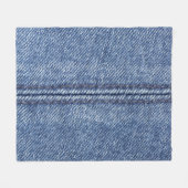 Macro Blue Denim, close-up textuur. Fleece Deken (Voorkant (Horizontaal))