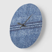 Macro Blue Denim, close-up textuur. Grote Klok (Hoek)