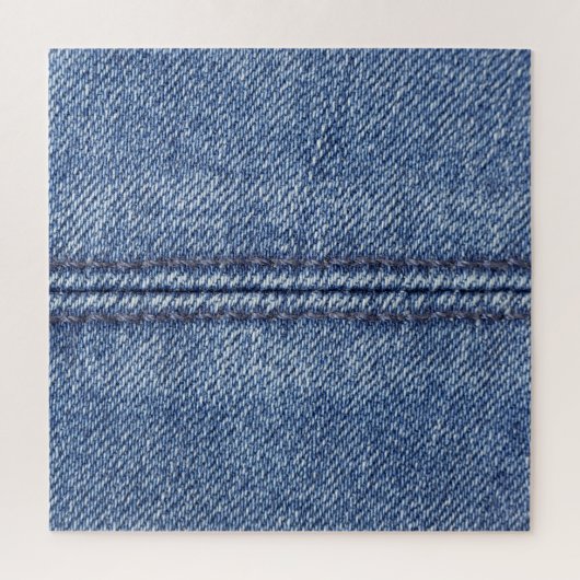 Macro Blue Denim, close-up textuur. Legpuzzel (Verticaal)