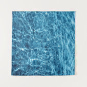 Macro Bubbling Blue Zee Foto Wandkleed (Voorkant (horizontaal))