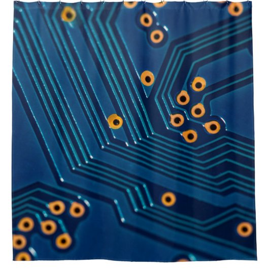 Macro close-up uitzicht van elektronisch computerb douchegordijn (Voorkant)