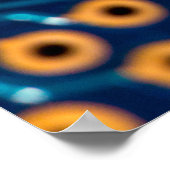 Macro close-up uitzicht van elektronisch computerb poster (Hoek)