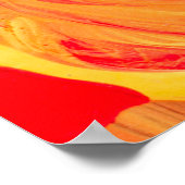 macro close-up van verschillende verf van de kleur poster (Hoek)