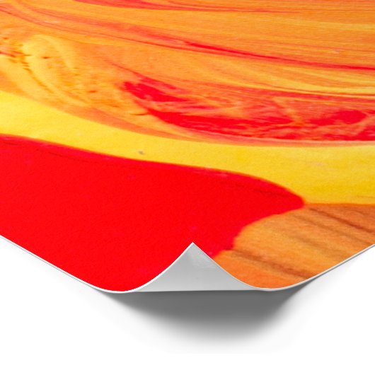 macro close-up van verschillende verf van de kleur poster (Hoek)