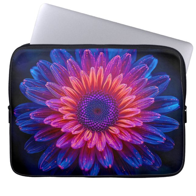 Macro Crystalline Cascade 13 inch Laptop Sleeve (Voorkant)