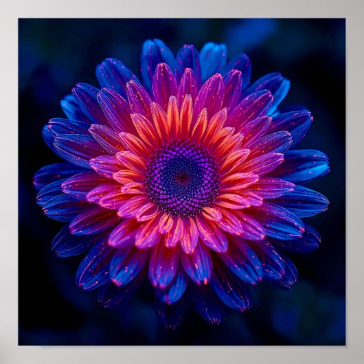 Macro Crystalline Cascade Poster (Voorkant)