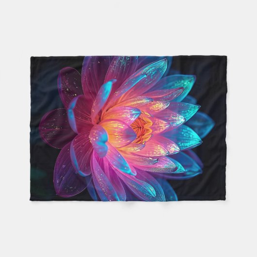 Macro Ethereal Zen Fleece Deken (Voorkant (Horizontaal))