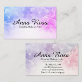 ~* Macro Foto Elegant Roze + Lavendel Bloem Visitekaartje (Voorkant / Achterkant)