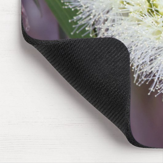 Macro foto plant op een mousepad muismat (Hoek)