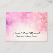 *~* Macro Foto roze Floral Elegant Visitekaartje (Voorkant)