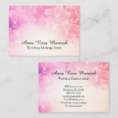*~* Macro Foto roze Floral Elegant Visitekaartje (Voorkant / Achterkant)