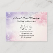 *~* Macro Foto roze lavendel Visitekaartje (Achterkant)