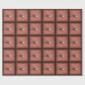 Macro-foto van slak op terracotta cadeaupapier (Vlak)