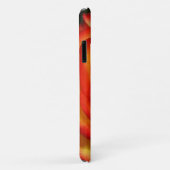 Macro foto van Vibrant Red en Peach Roos Case-Mate iPhone Case (Achterkant/rechts)