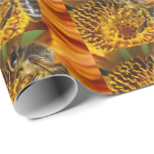 Macro foto van westerse honingbij cadeaupapier (Rol Hoek)