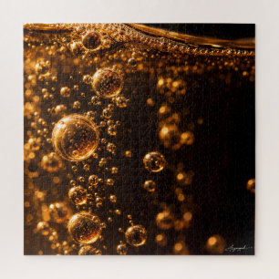 Macro fotografie van gistende ciderbellen legpuzzel