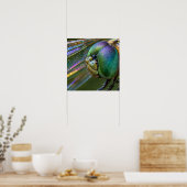 Macro fotografie van het samengestelde oog van een poster (Keuken)
