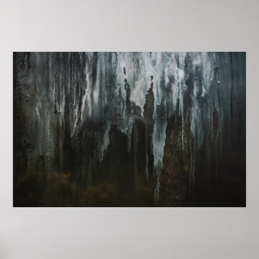 MACRO FOTOGRAFIE VAN IJSFORMATIE POSTER (Voorkant)