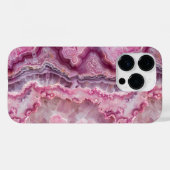 Macro fotografie van roze agaatsteen Case-Mate iPhone case (Achterkant (horizontaal))