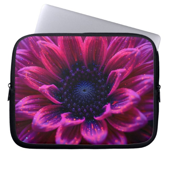 Macro Fuchsia Nebula 10 inch Laptop Sleeve (Voorkant)