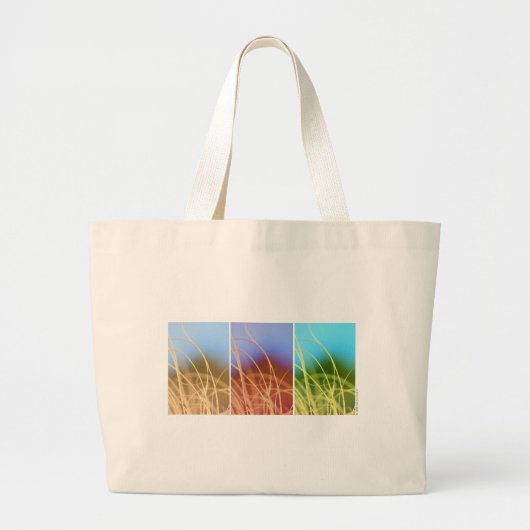 Macro Grass Trio Grote Tote Bag (Voorkant)