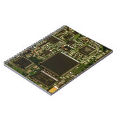Macro groene printplaat | PCB foto Notitieboek (Linkerzijde)